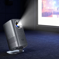 A Photo Of Porodo Portable Air Projector PDLFSTH1PGY - Android 13, Full HD, Gray
