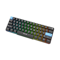 A Photo Of Green Lion GKM-60 Wired Gaming Keyboard - RGB Backlight, Black - GNGKM60KEYBK