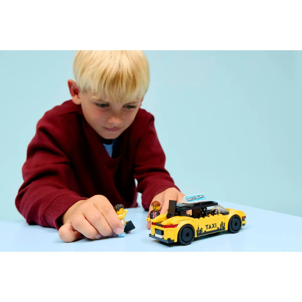 A Photo Of LEGO City Yellow Taxi 122 Pieces - 60487