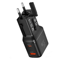 A Photo Of Porodo Universal Travel Pocket Charger PD-FWCH055-BK - Black