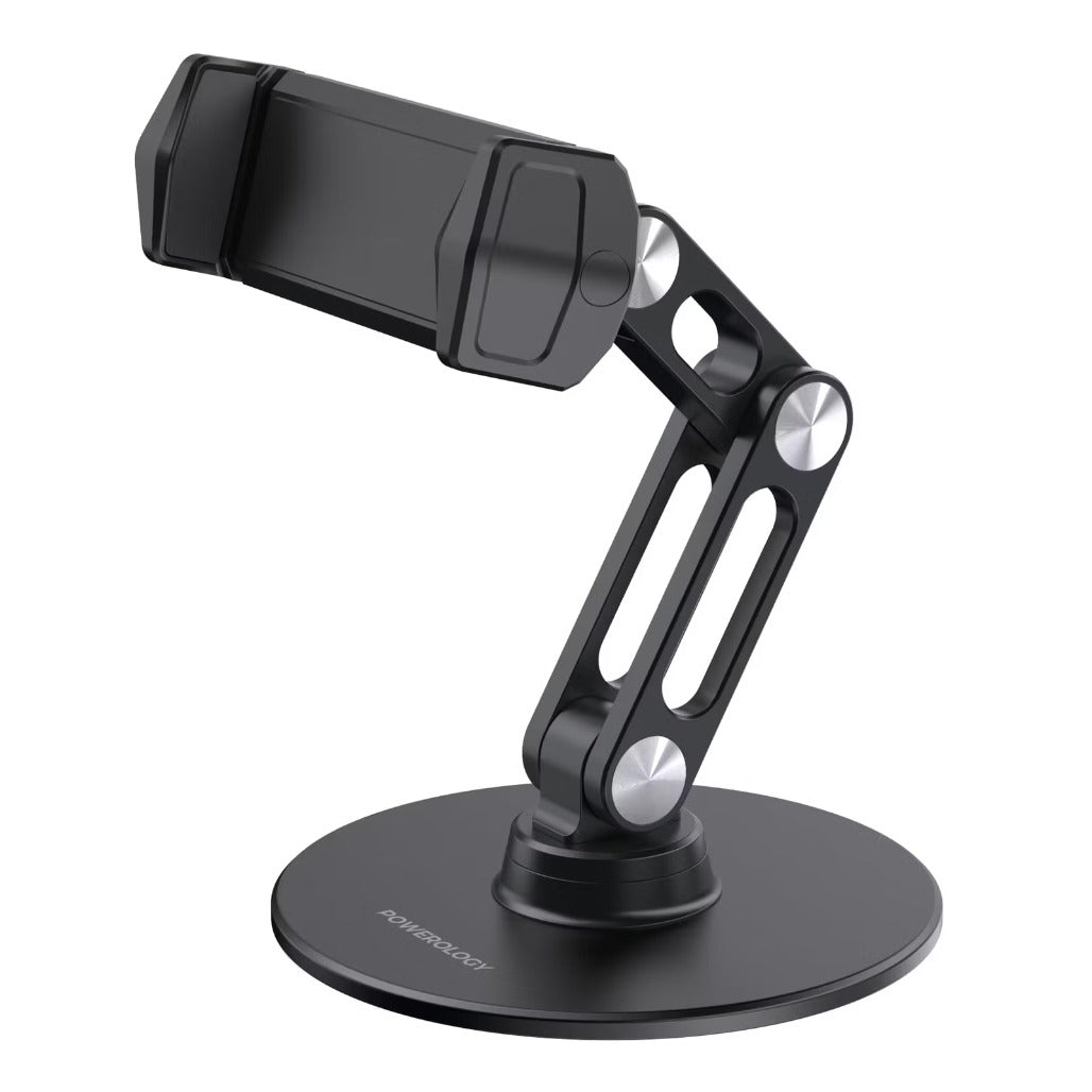 A Photo Of Powerology Phone Stand PSM007 - Multi-Angle, Non-Slip, Black