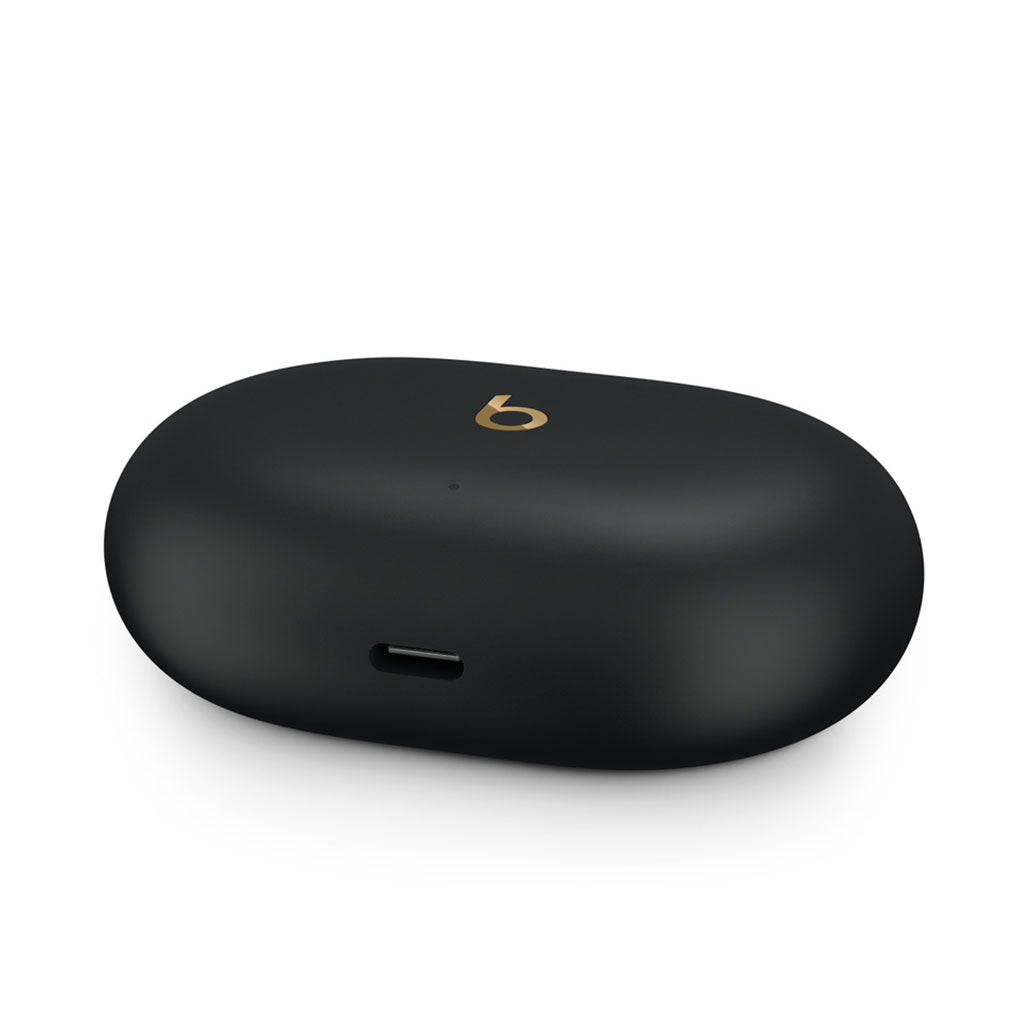 A Photo Of Beats Studio Buds+ - True Wireless Noise Cancelling Earbuds with 36-Hour Battery Life | Black/Gold