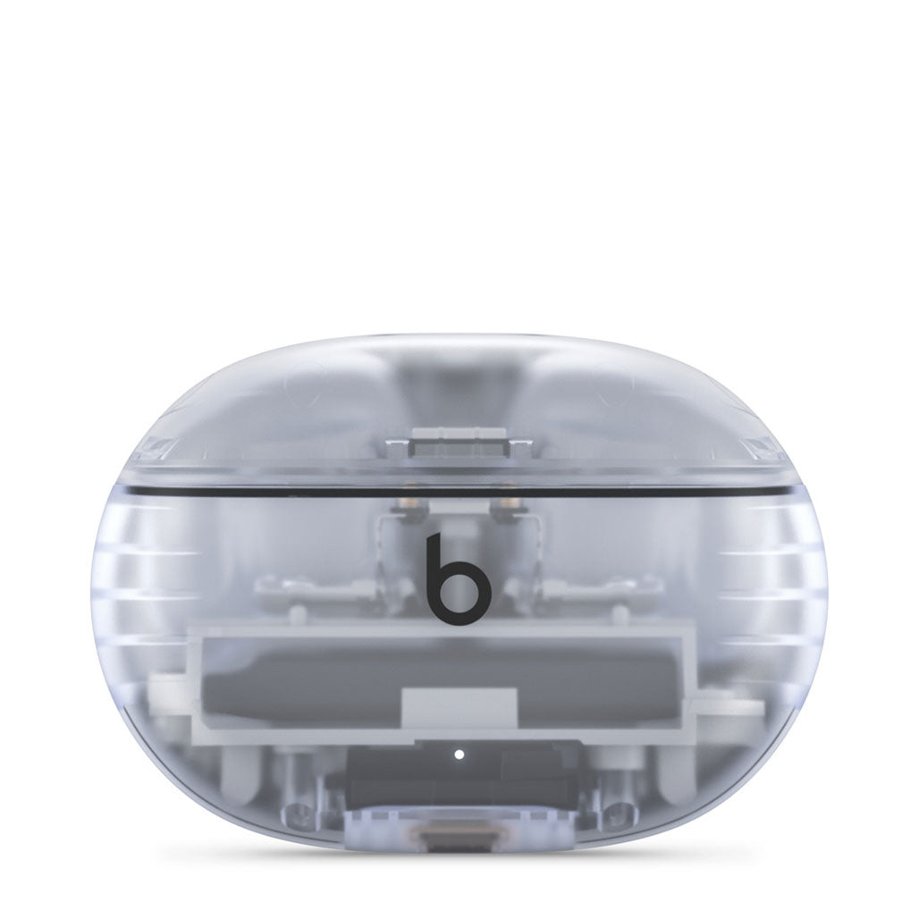 A Photo Of Beats Studio Buds+ - Transparent True Wireless Noise Cancelling Earbuds | 36-Hour Battery Life