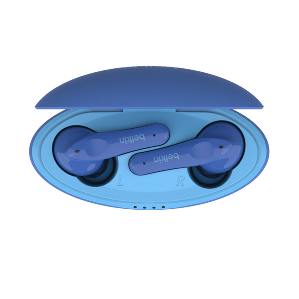 A Photo Of Belkin SoundForm Nano Wireless Earbuds for Kids - Comfortable In-Ear Fit, Bluetooth 30ft Range, 24-Hour Battery Life