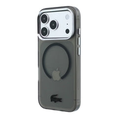 A Photo Of Lacoste iPhone 18 Pro Max MagSafe Case IML Smoked Matte Frosted Finish Hard Cover, Scratch Resistant