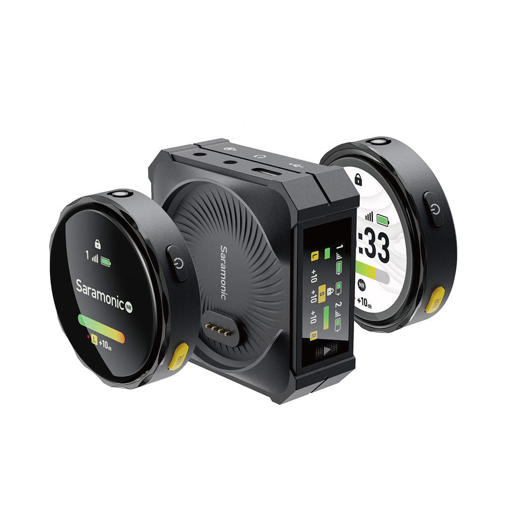 A Photo Of Saramonic BlinkMe B2 2.4GHz Wireless Smart Microphone with Touchscreen Interface