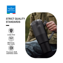 Brave BT-01BK TempGuard 40oz Stainless Steel Insulated Travel Mug – Leakproof, Durable & Temperature-Retaining Tumbler