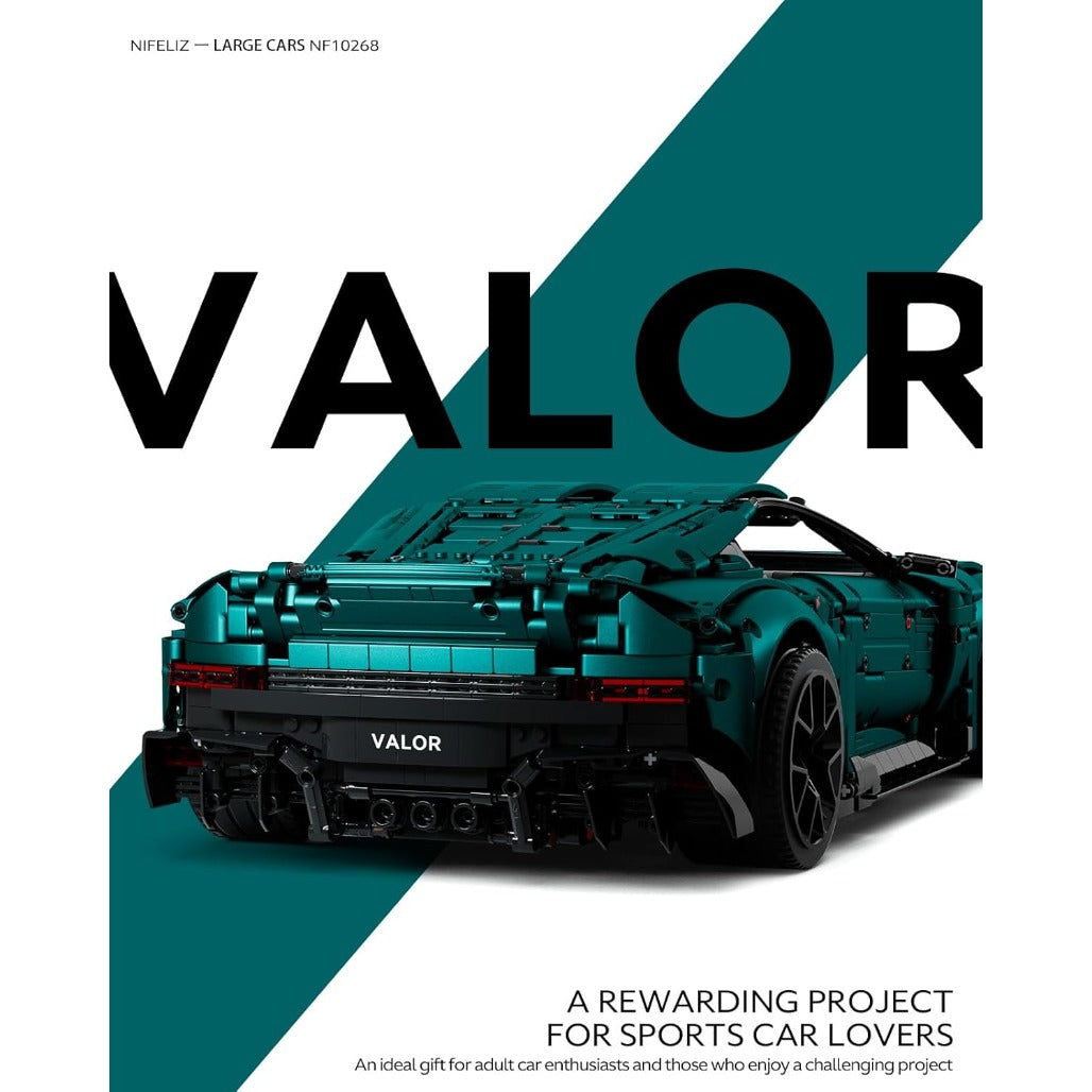 A Photo Of Nifeliz Valor Sports Car Building Set - 3374 Pieces - NF10268