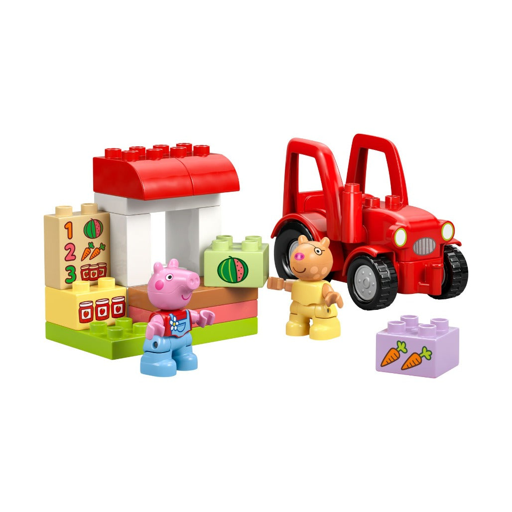 A Photo Of LEGO Tractor and Market - 18 Pieces - 10468