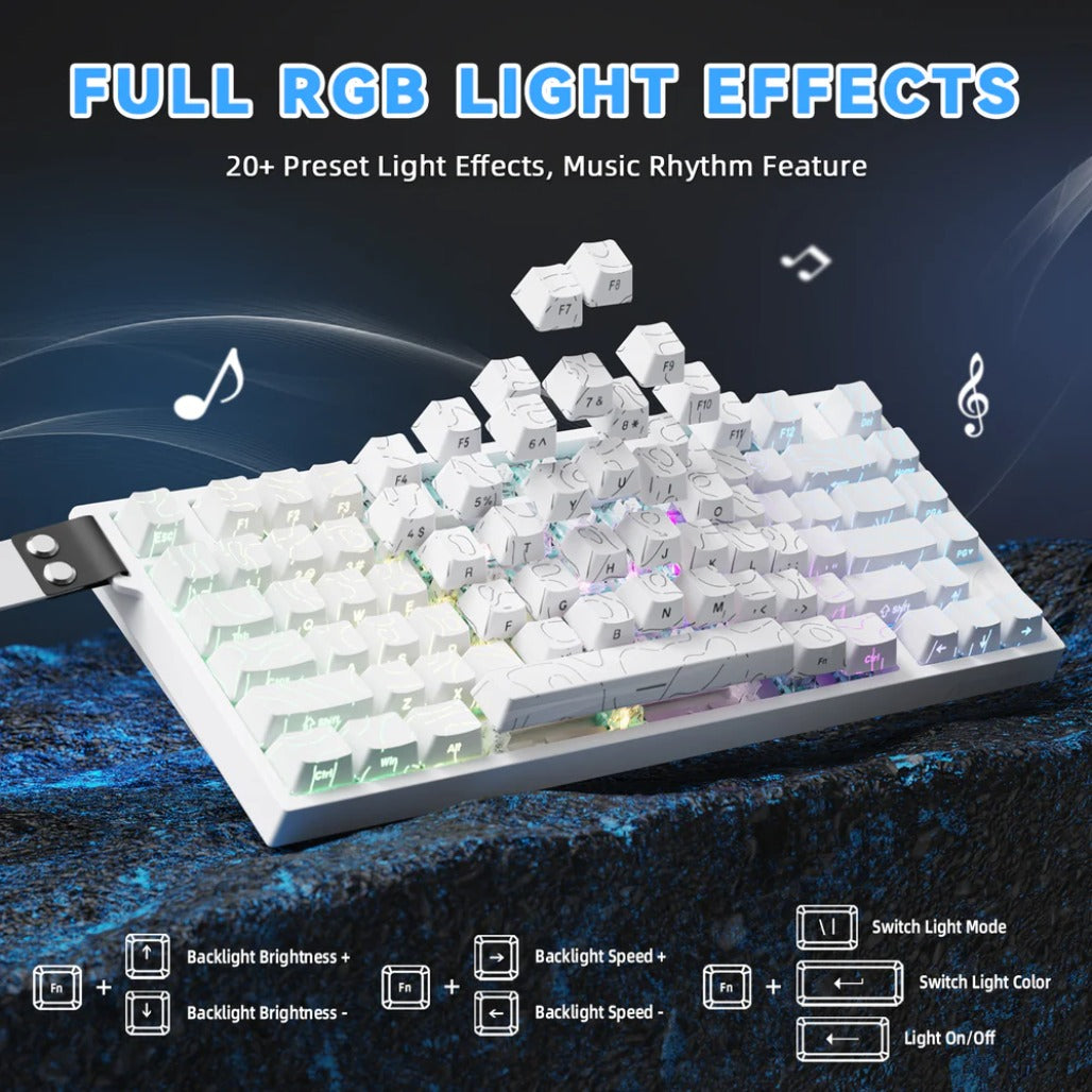 A Photo Of Attack Shark R82 HE - 75% Wired Magnetic Gaming Keyboard