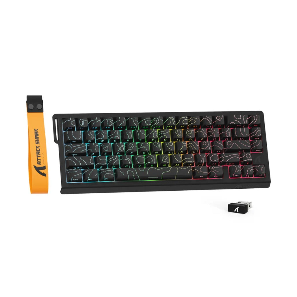 A Photo Of Attack Shark X68 Pro HE - Wireless Mechanical Gaming Keyboard