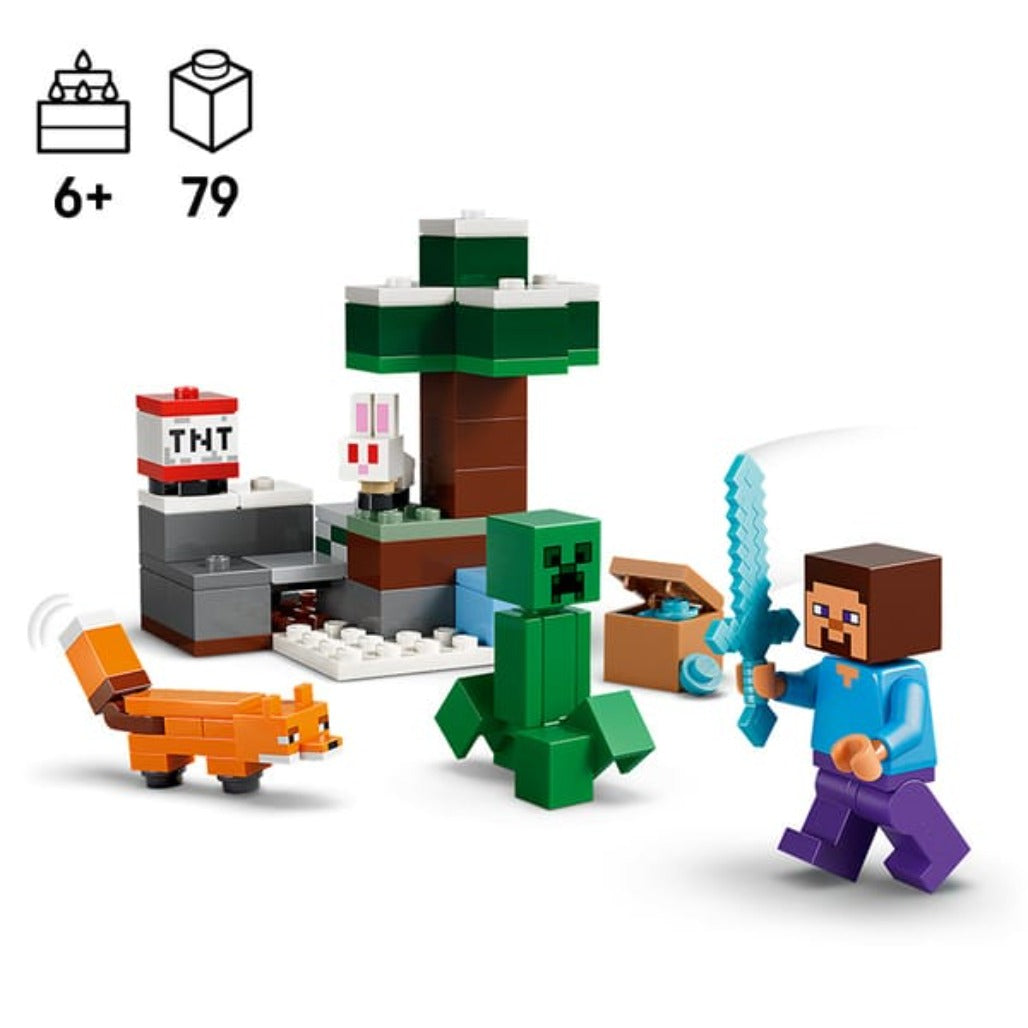 A Photo Of LEGO Steve's Taiga Adventure - 79 Pieces - 21583