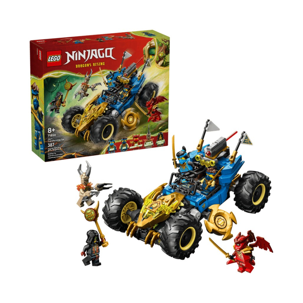 A Photo Of LEGO Jay's Transforming Car - 387 Pieces - 71856