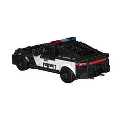 A Photo Of Mould King Dodge Challenger Police Car Building Toy Set - 443 Pieces - 27098