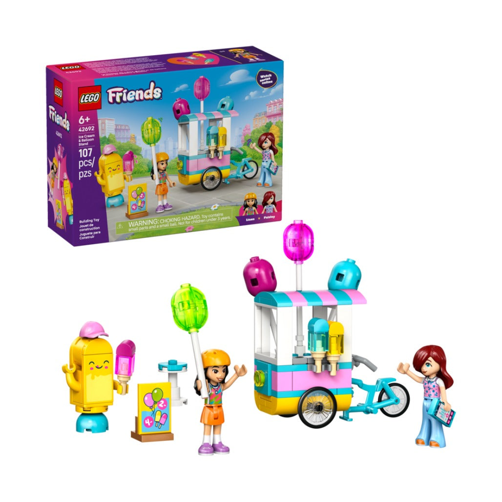 A Photo Of LEGO Ice Cream & Balloon Stand - 107 Pieces - 42692
