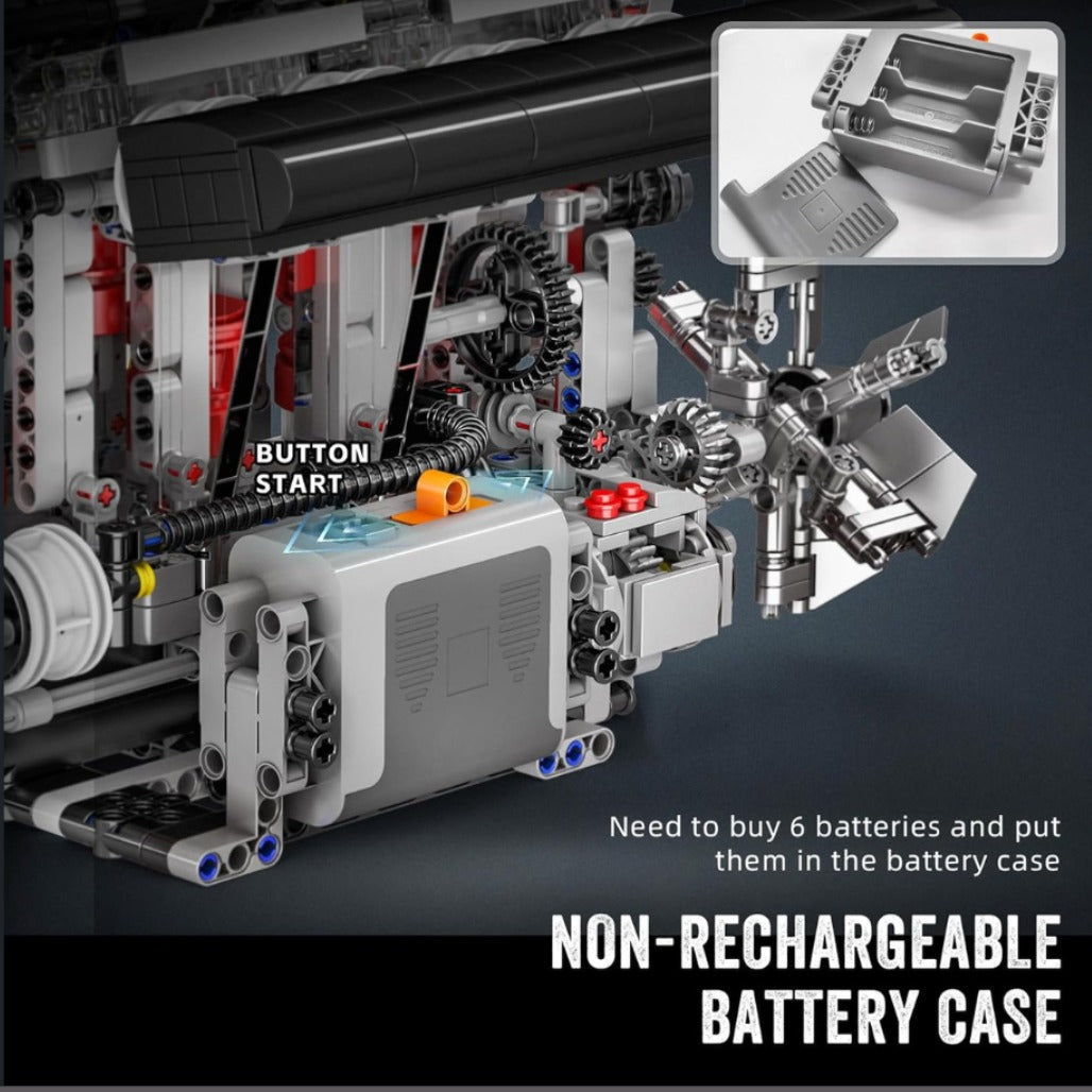 A Photo Of Mould King Motorized L4 Gasoline Engine Building Toy Set - 1787 Pieces - 10087