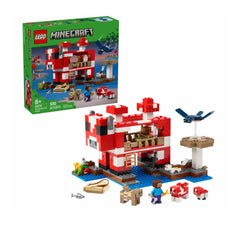 A Photo Of LEGO Minecraft The Mooshroom House 500 Pieces - 21270