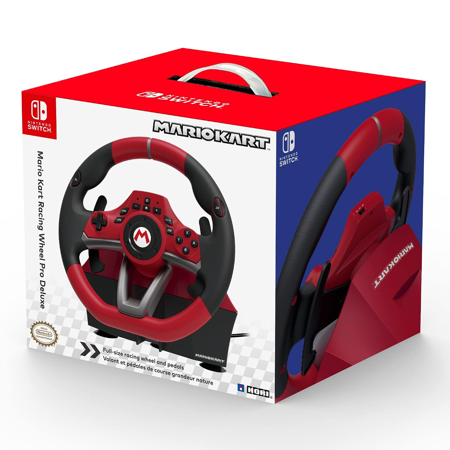 A Photo Of Hori Nintendo Switch Mario Kart Racing Wheel Pro Deluxe