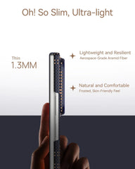 A Photo Of Raptic Aramid Skin Pro Slim Magnetic Case for Galaxy Z Fold8/Z Fold8 Ultra - Grid Wisdom