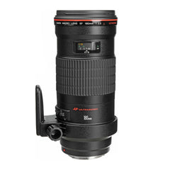 A Photo Of Canon EF 180mm f/3.5L Macro Lens with Lens Case LZ1234 and Lens Hood ET-782 – Precision Macro Photography