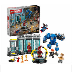 A Photo Of LEGO Marvel Iron Man's Laboratory: Hall of Armor 384 Pieces - 76315