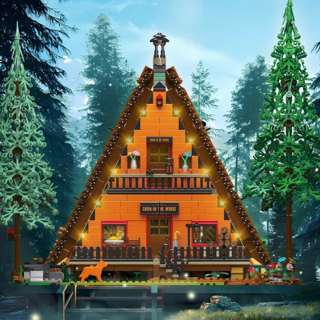 A Photo Of Mould King Cabin in The Woods Building Toy Set - 3,398 Pieces - 16053