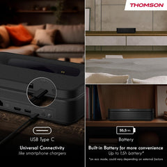 A Photo Of Thomson Sirius PG55B Full HD Smart RGB Laser Projector