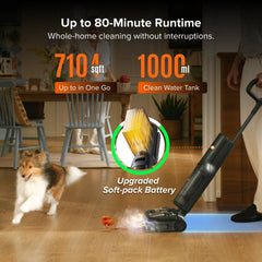 A Photo Of Roborock F25 Steam Series Wet Dry Vacuum Mop, 356°F Cordless Steam Cleaner