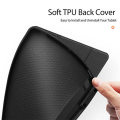 A Photo Of Samsung Galaxy Tab S7/S8 Ultra Smart Cover Case with Pencil Holder – Premium Flip Leather TPU Protection