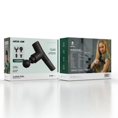 A Photo Of Green Lion Massage Gun Curve Feel GNMG34CVGUNBK - Deep Tissue, Black