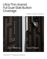 A Photo Of Raptic Aramid Skin Pro Slim Magnetic Case for Galaxy Z Fold8/Z Fold8 Ultra - Grid Valor