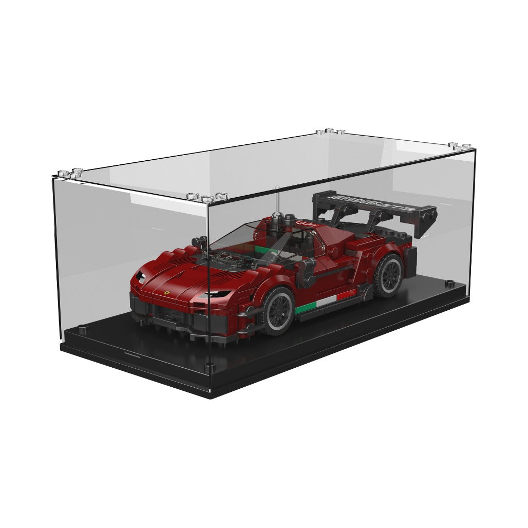 A Photo Of Mould King Ferrari 296 GT3 Supercar Model Building Toy Set - 416 Pieces - 27087