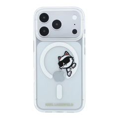 A Photo Of Karl Lagerfeld MagSafe iPhone 18 Pro Transparent IML Hard Cover Peekaboo Print