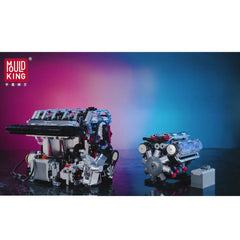 A Photo Of Mould King Motorized V8 Engine Building Toy Set - 535 Pieces - 10088