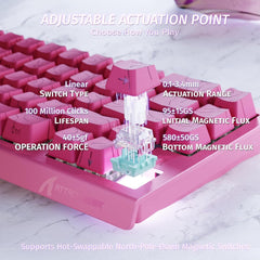 A Photo Of Attack Shark X68 HE - Wired Mechanical Gaming Keyboard