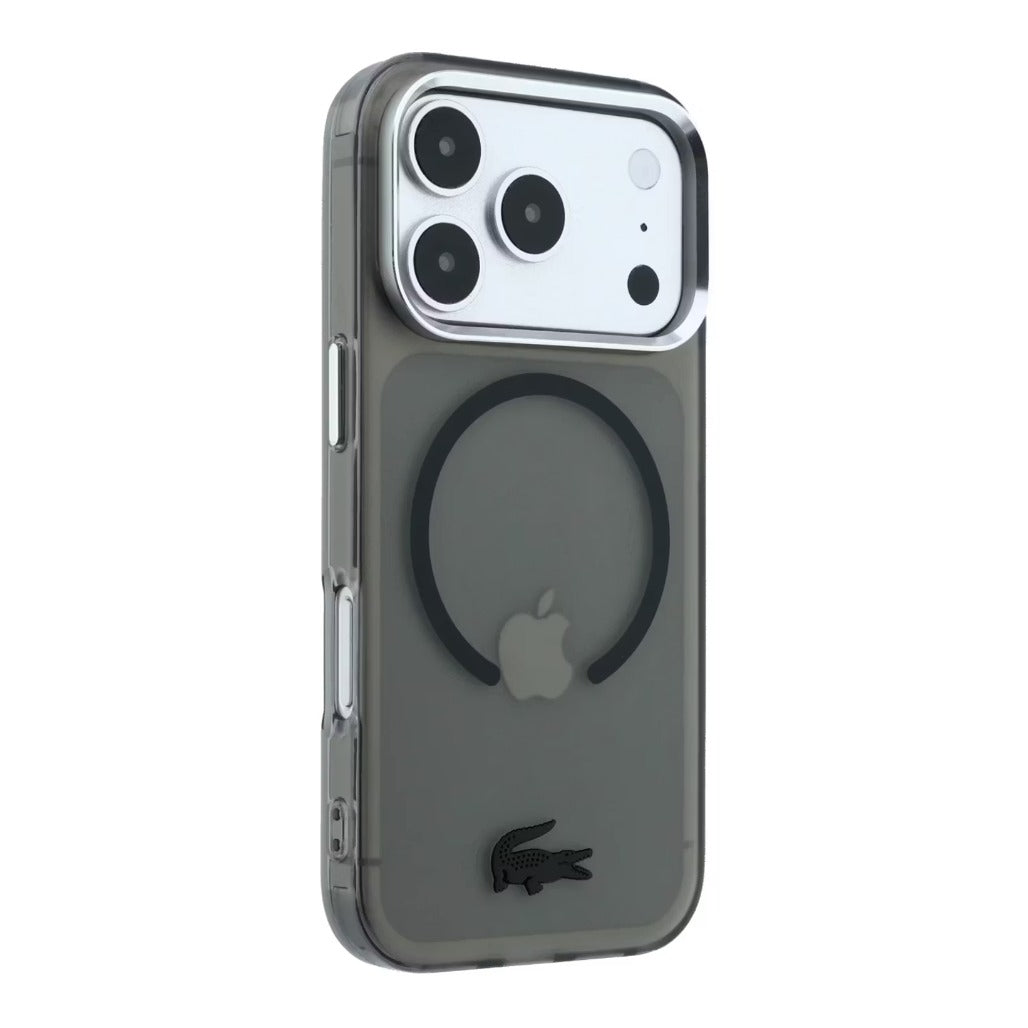A Photo Of Lacoste iPhone 18 Pro Max MagSafe Case IML Smoked Matte Frosted Finish Hard Cover, Scratch Resistant