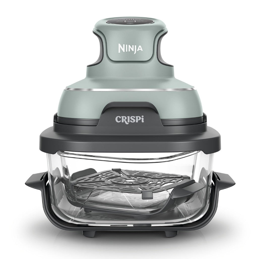 A Photo Of Ninja Crispi 4 in 1 Portable Glass Air Fryer 3.8L 1700w - Sage Green