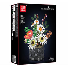 A Photo Of Mould King Daisy Flowerpot Botanical Building Toy Set - 1157 Pieces - 24107