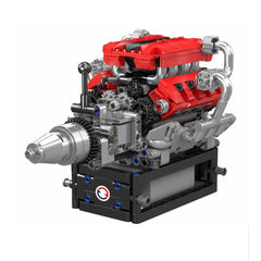 A Photo Of Mould King Motorized Italian V8 Engine Building Toy Set - 750 Pieces - 10204