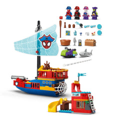 A Photo Of LEGO Team Spidey Pirate Ship - 201 Pieces - 11208
