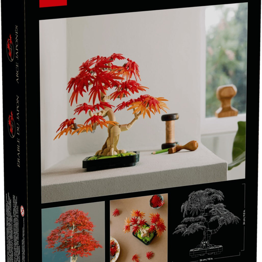 A Photo Of LEGO Japanese Red Maple Bonsai Tree - 474 Pieces - 10348