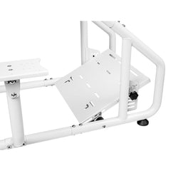 A Photo Of Thermaltake GR300 Racing Simulator Cockpit Bundle - Monitor Mount + Keyboard & Mouse Tray + Sim Rig Floor Mat