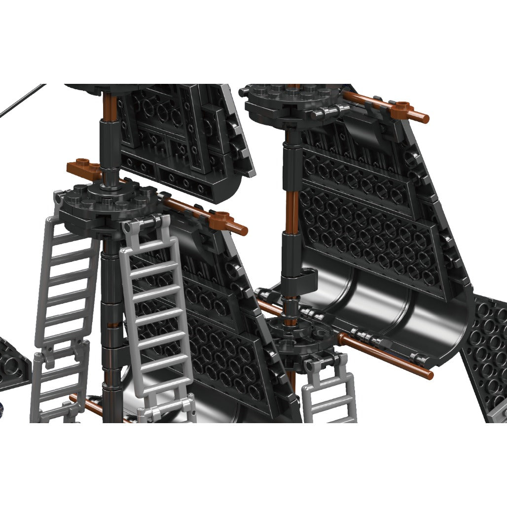 A Photo Of Mould King Black Pearl Pirate Ship Building Toy Set - 932 Pieces - 10195