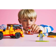 A Photo Of LEGO City Lifeguard Beach Rescue Truck 214 Pieces - 60453