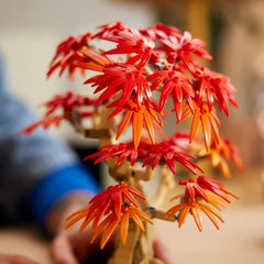 A Photo Of LEGO Japanese Red Maple Bonsai Tree - 474 Pieces - 10348
