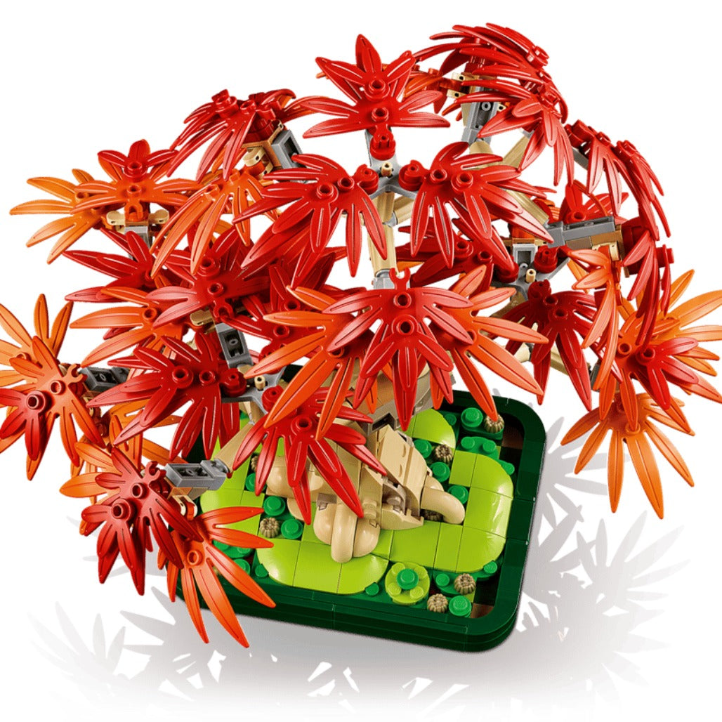 A Photo Of LEGO Japanese Red Maple Bonsai Tree - 474 Pieces - 10348