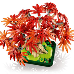 A Photo Of LEGO Japanese Red Maple Bonsai Tree - 474 Pieces - 10348