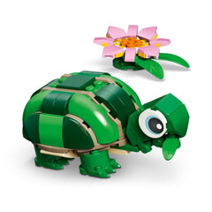A Photo Of LEGO Creator 3-in-1 Turtle with a Water Lily Flower 124 Pieces - 31377