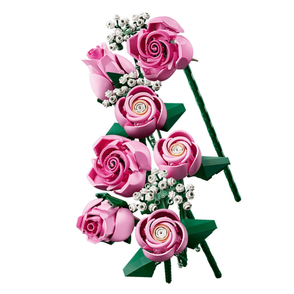 A Photo Of LEGO Bouquet of Pink Roses - 789 Pieces - 10374