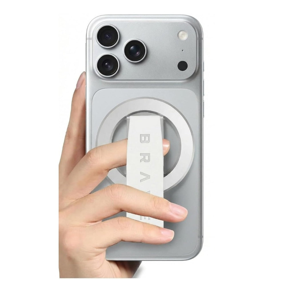 A Photo Of Brave MagGrip 3-in-1 Magnetic Phone Grip & Kickstand - Universal Mount for iPhone 17 & 18 Pro Max